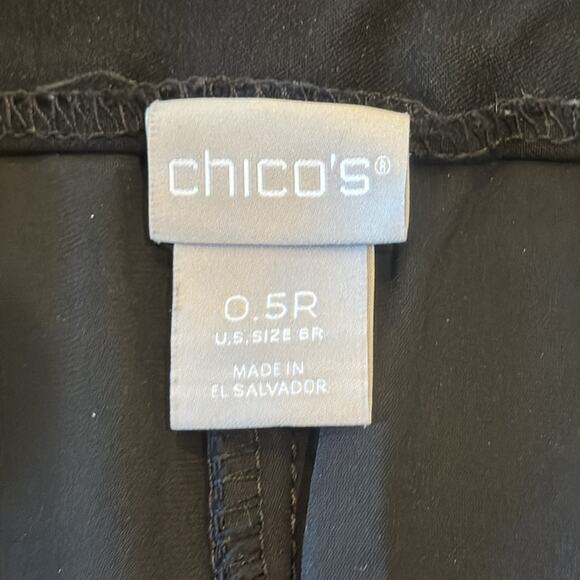Chico's Women's So Slimming 360 Brigitte Ankle Pants Black Size 6 - Picture 7 of 10